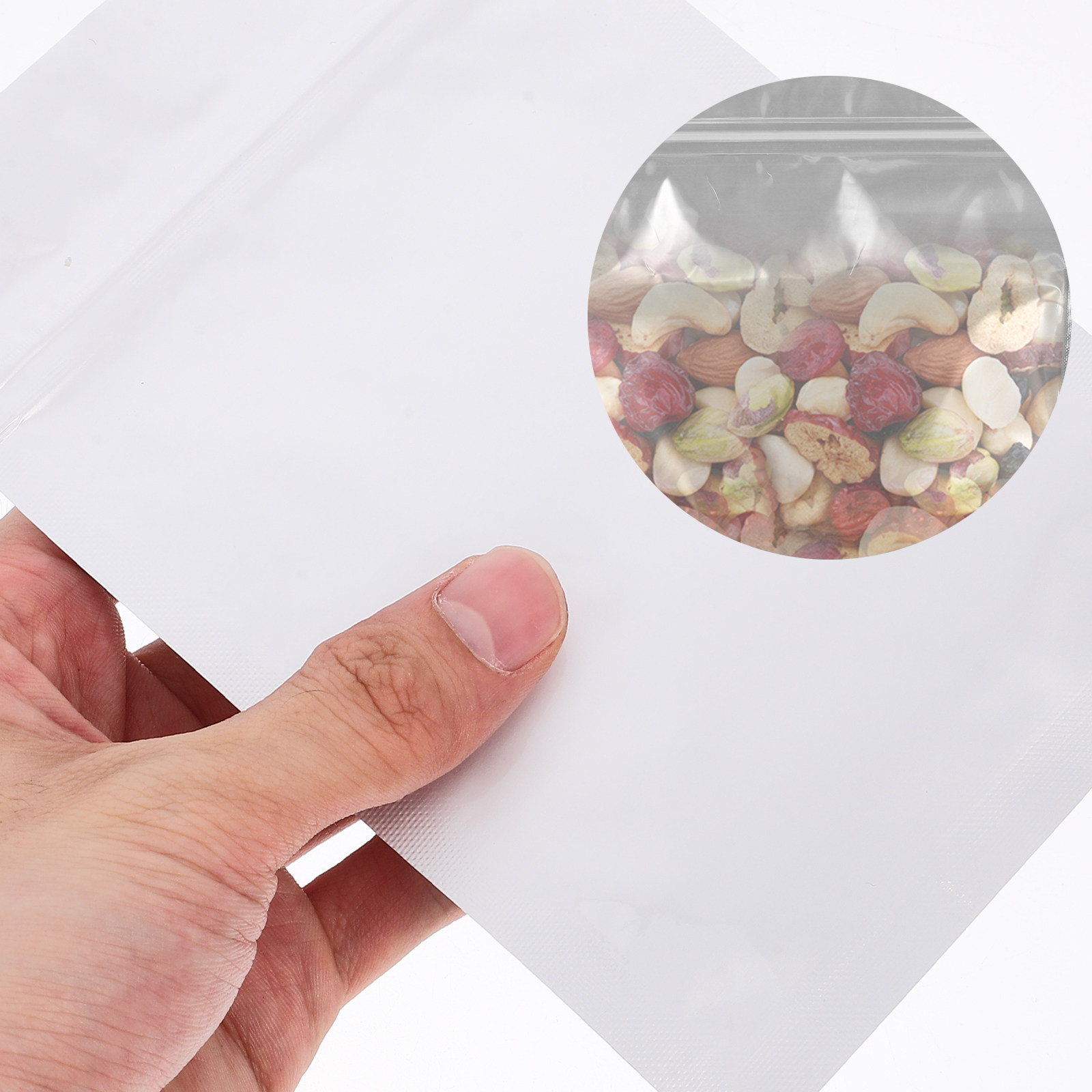 Food Snacks Items - 50Pcs Airtight Resealable Bags Food Storage
