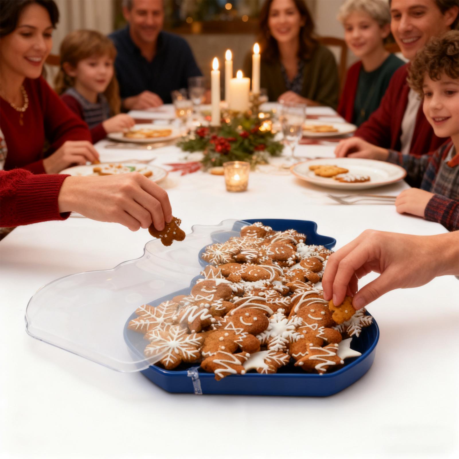 Food Platter Snacks - Christmas Snack Tray Food Organizer Serving