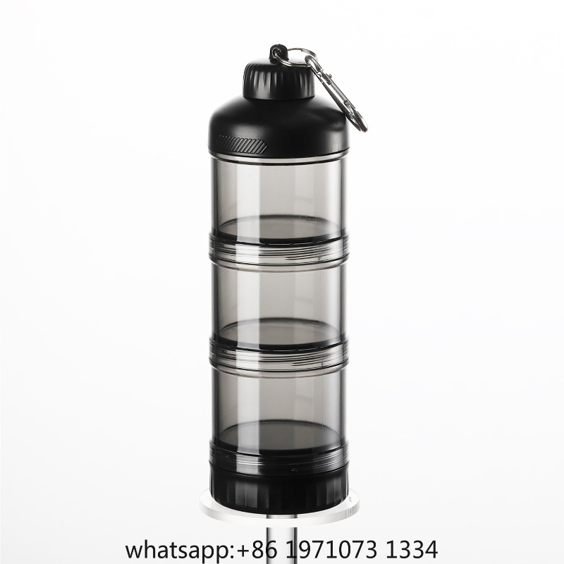 Food Protein Snacks - Portable 3-Layer Powder Dispenser Box Food-Grade