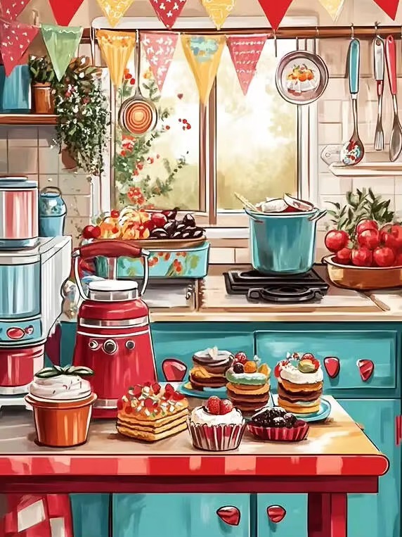 Fruit Roll Up - Diamond Painting Scenery Fruit Kitchen Landscape