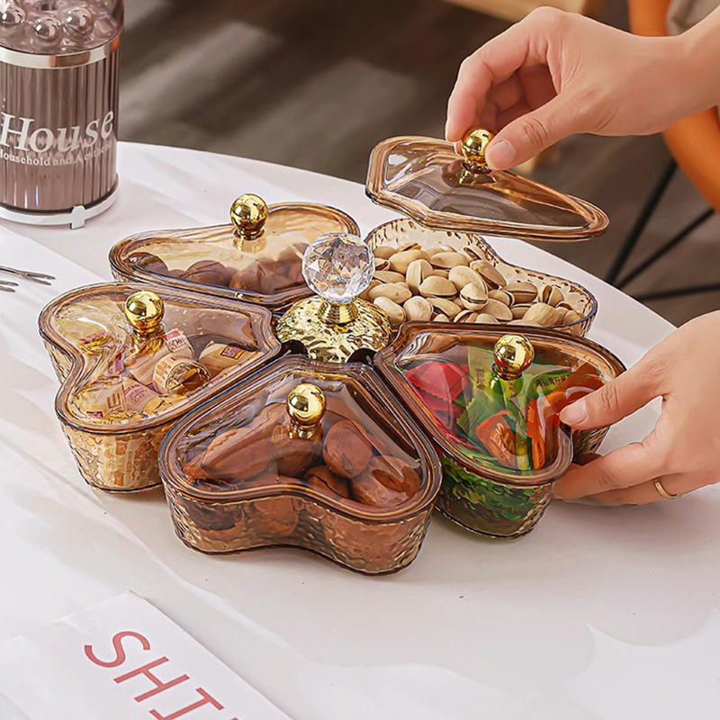 Food Snacks Items - New Light Luxury Rotatable Fruit Tray,
