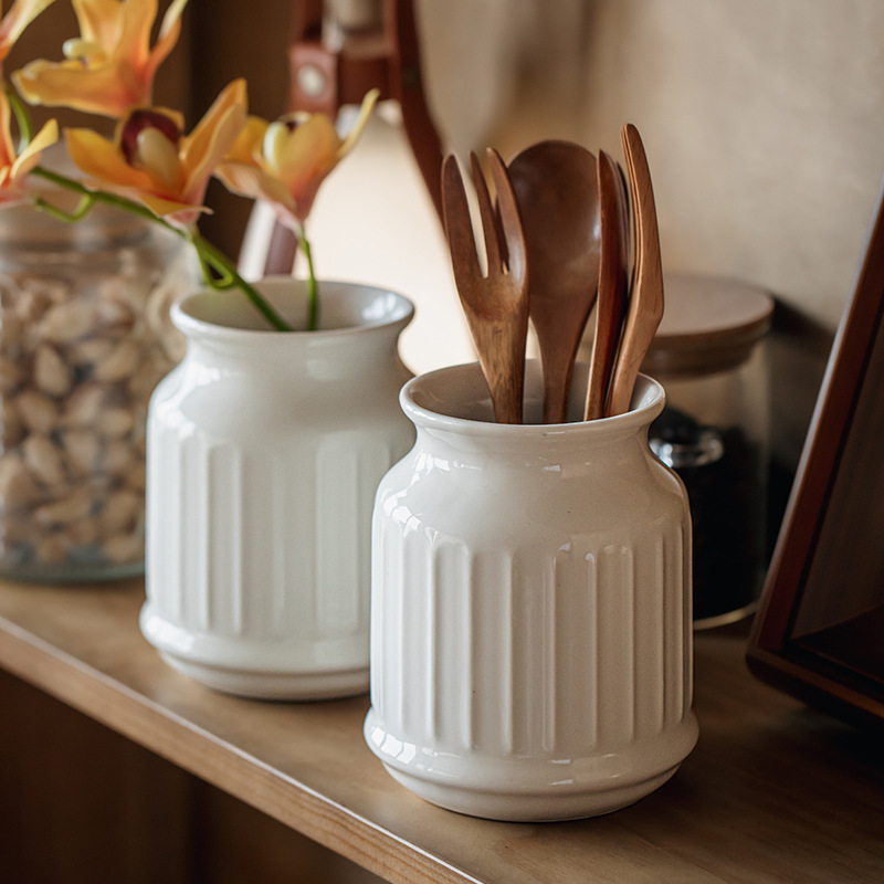 Food Good Snacks - Embossed storage tank chopsticks cartridge Kitchen