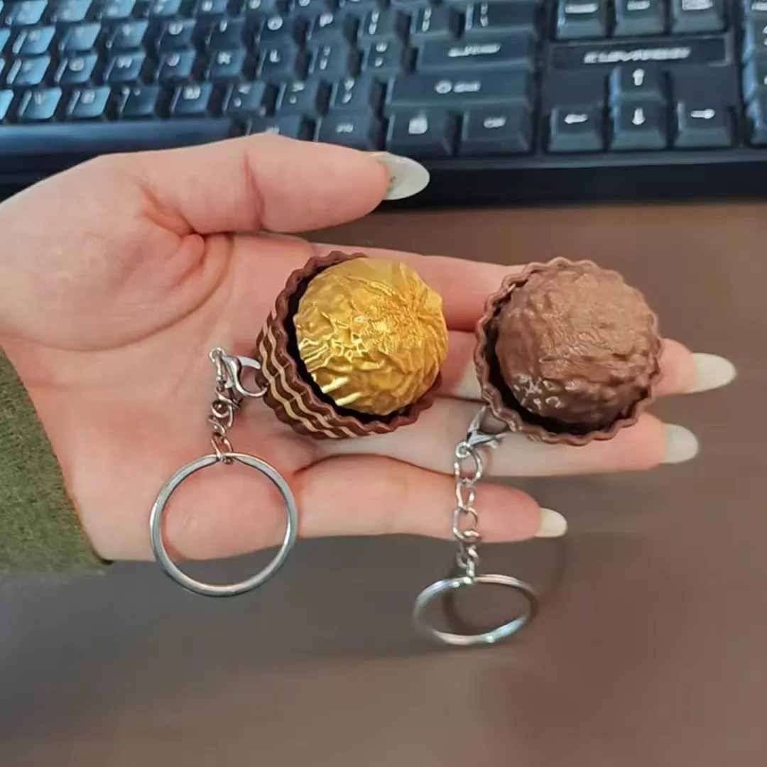 Food Like Snacks - Dubai Chocolate Keyboard Keychain Stress Relief