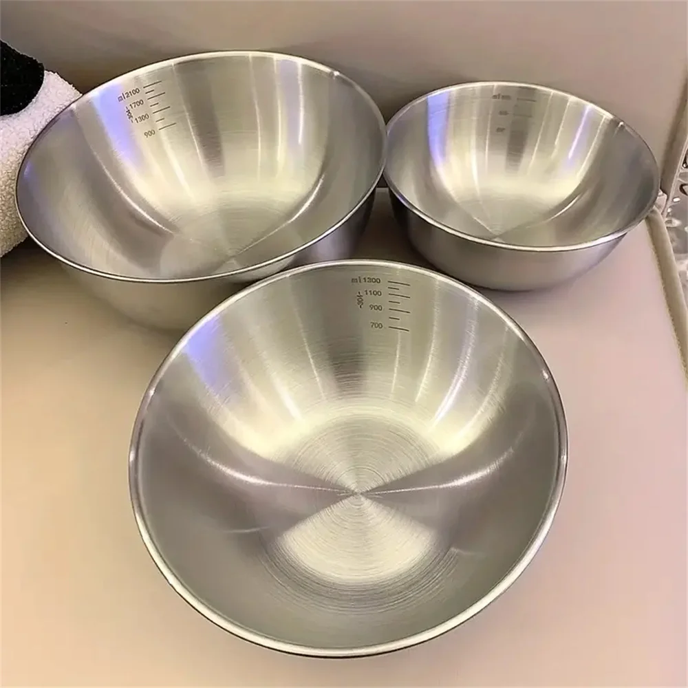 Food Xxl - 1-3 Stainless Steel Bowl Set with