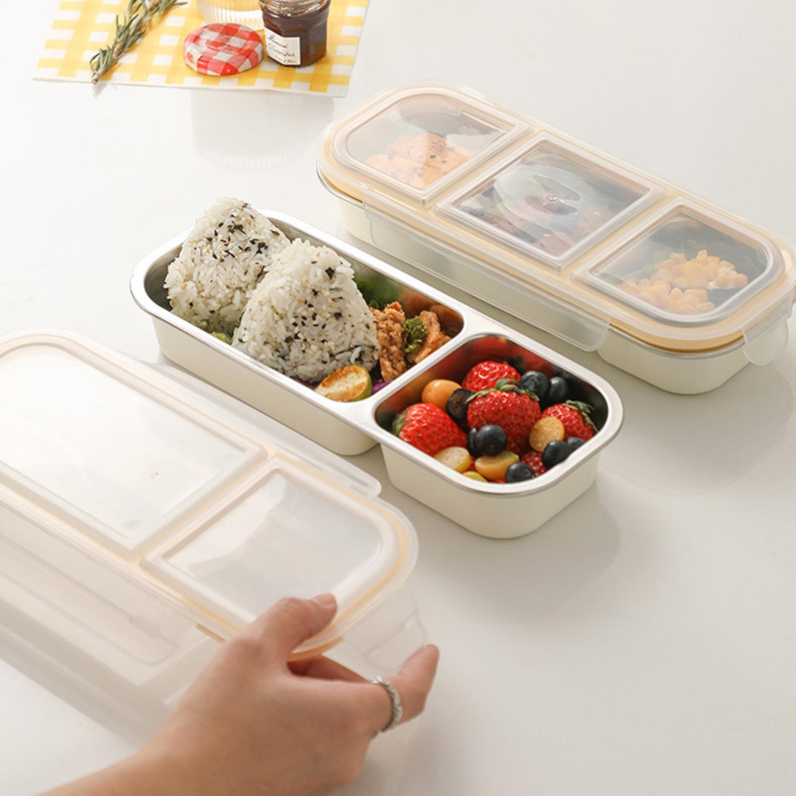 Food Snacks For School - Stainless Steel Snack Box Spill-Proof Snack