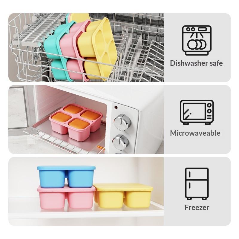 Food Snacks For School - Food Grade Silicone Snack Box With