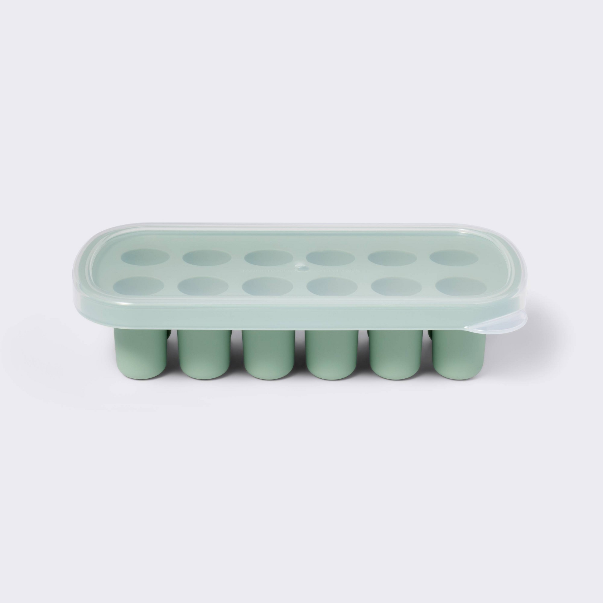 Food Snacks That Are Green - Green Baby Food Freezer Tray, Flexible