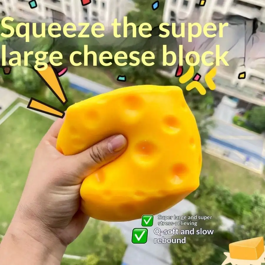 New 10cm Extra Large Cheese Sq - огляд і ціна Food Xxl