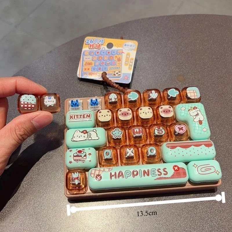 /-Candy Color Keycap Keychain  - огляд і ціна Spicy Food Snacks