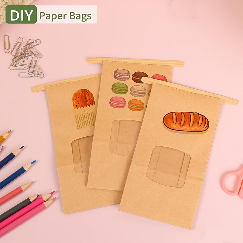 10Pcs Bakery Bags, Window Seal - огляд і ціна Food Snacks For School