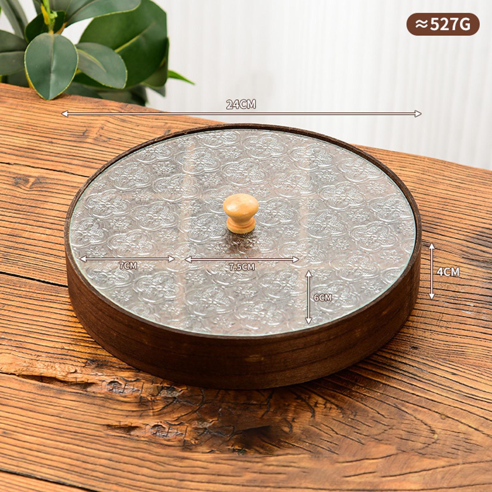 Wooden Glass Serving Bowl with - огляд і ціна Food Platter Snacks