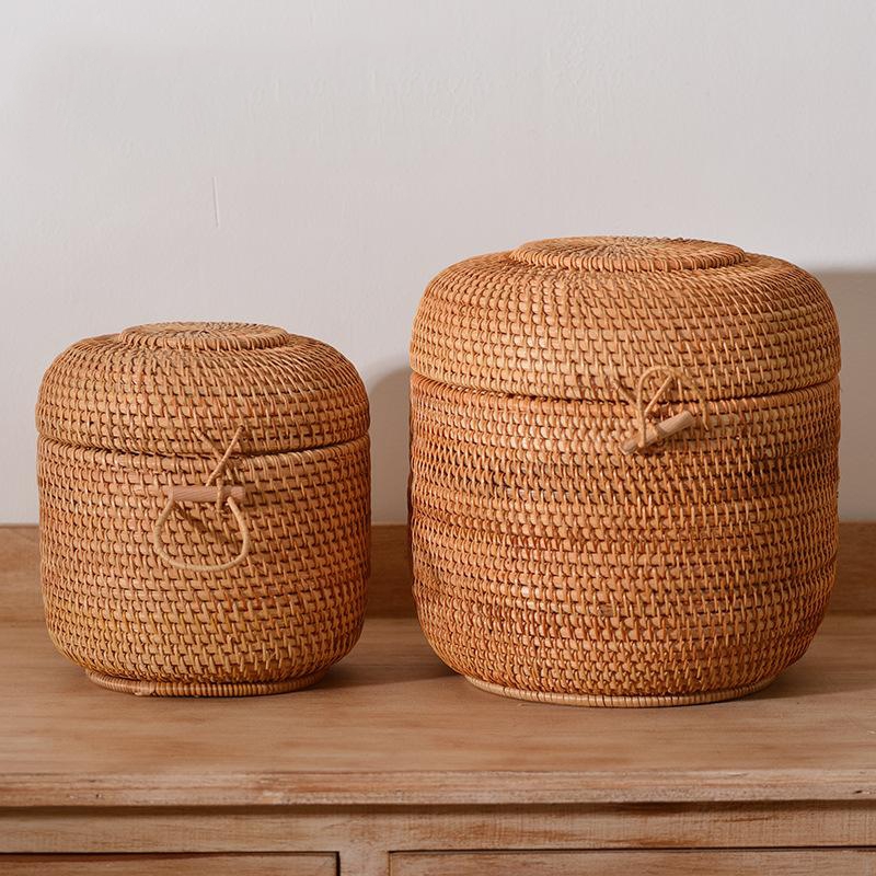 Handwoven Rattan Tea Storage B - огляд і ціна Food Snacks That Are Green