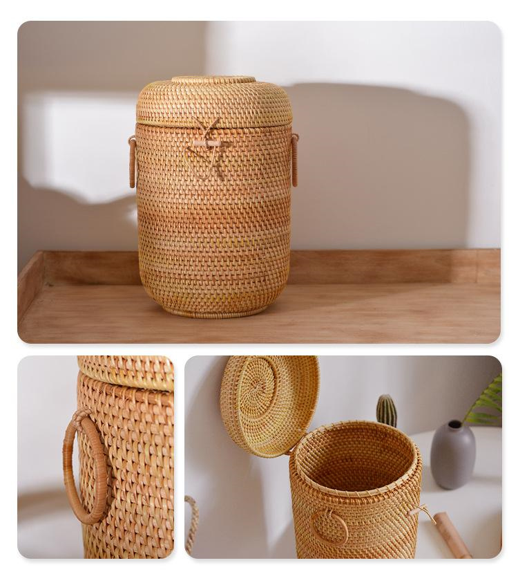Handwoven Rattan Tea Storage B - огляд і ціна Food Snacks That Are Green