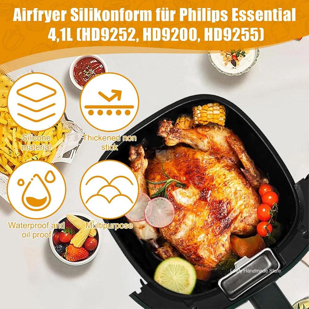 17cm Silicone Air Fryer Mould  - огляд і ціна Philips Air Fryer Hd9252