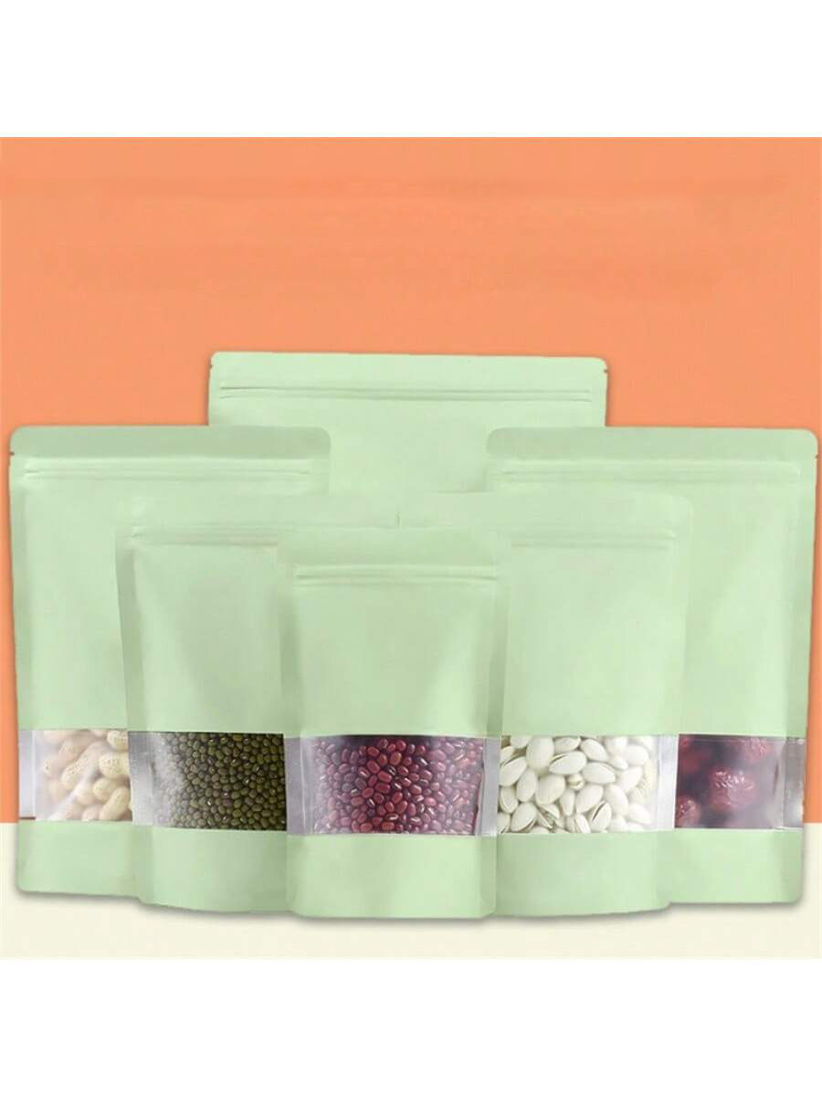 50/100Pcs Green Stand Up Food  - огляд і ціна Food Snacks That Are Green