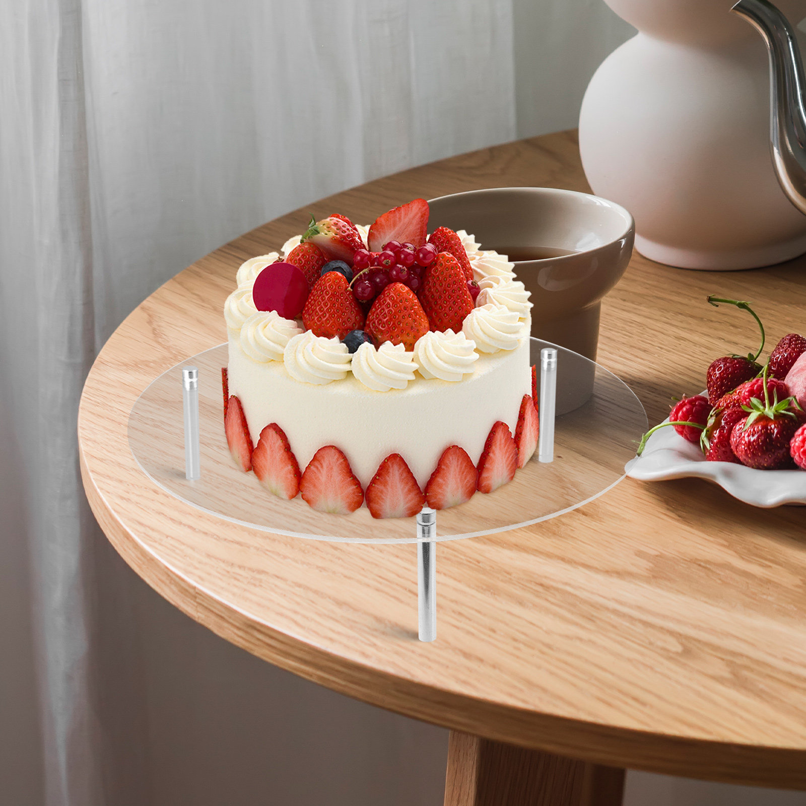 2Sets Transparent Acrylic Cake - огляд і ціна Food Good Snacks