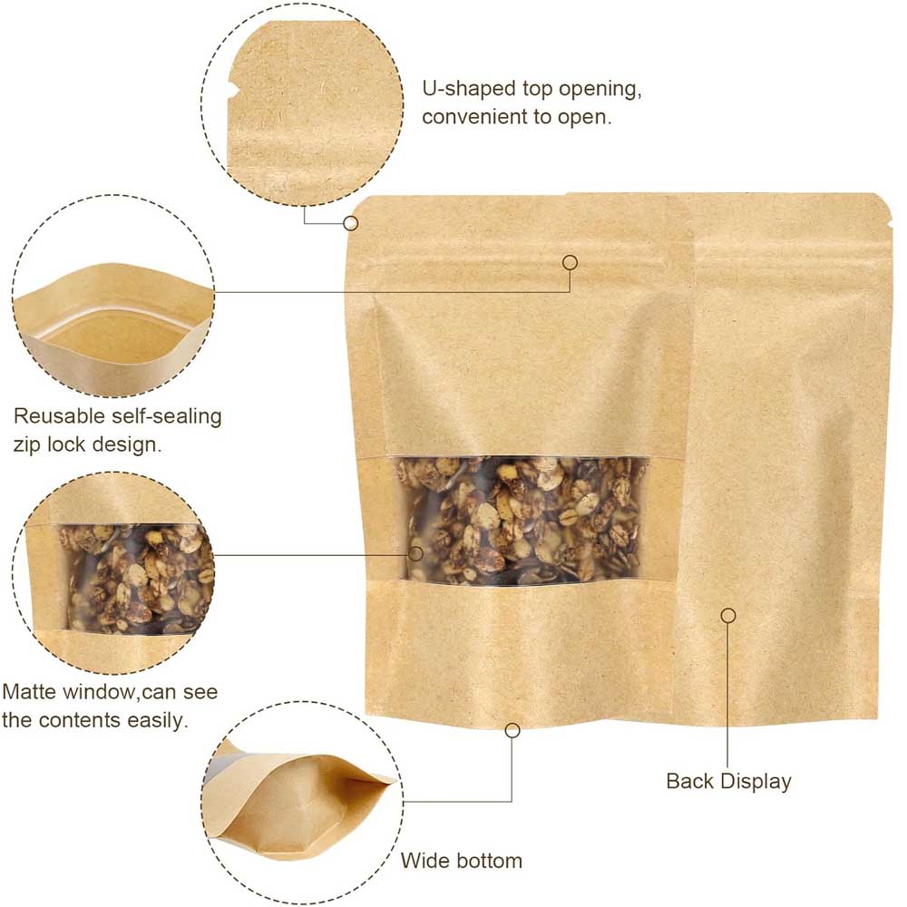 10-50pcs Upright Seal Bone Zip - огляд і ціна Food Like Snacks