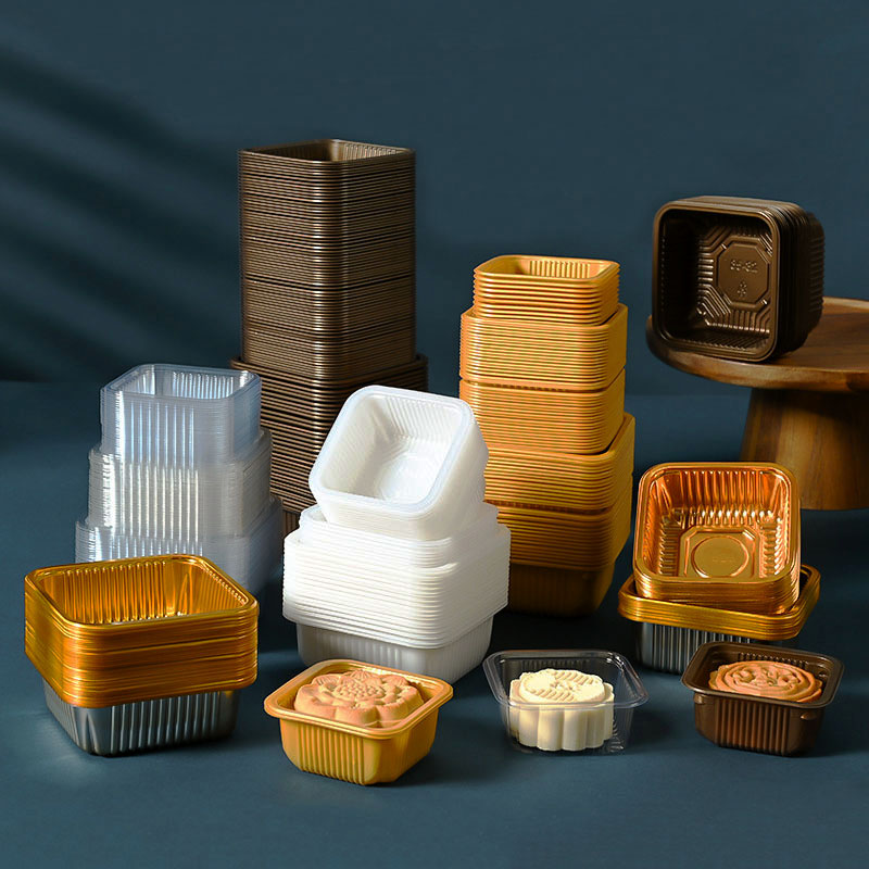 100pcs Mooncake Plastic Tray P - огляд і ціна Food Like Snacks