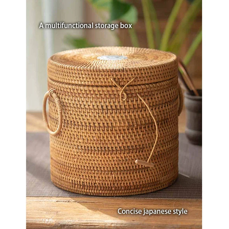 Handwoven Rattan Tea Storage B - огляд і ціна Food Snacks That Are Green