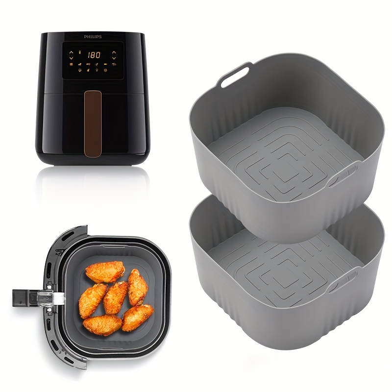 2Pcs Square Air Fryer Silicone - огляд і ціна Philips Air Fryer Hd9252