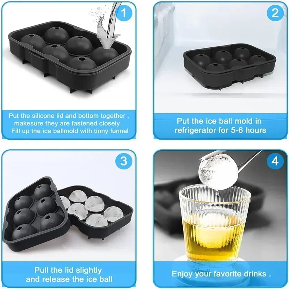 6 Cavity Ice Ball Mold Food Gr - огляд і ціна Food Xxl