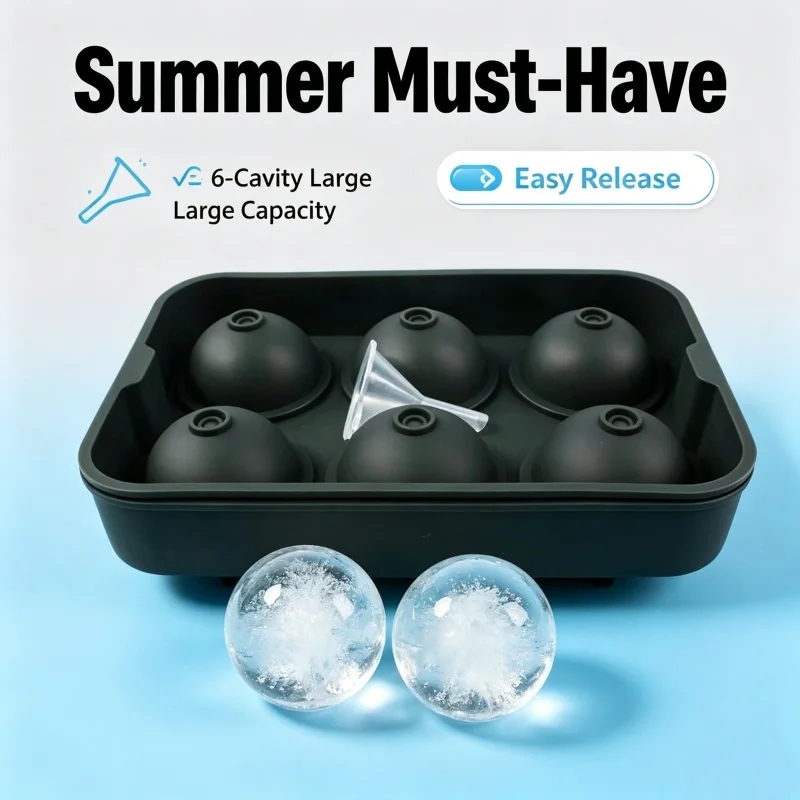 6 Cavity Ice Ball Mold Food Gr - огляд і ціна Food Xxl