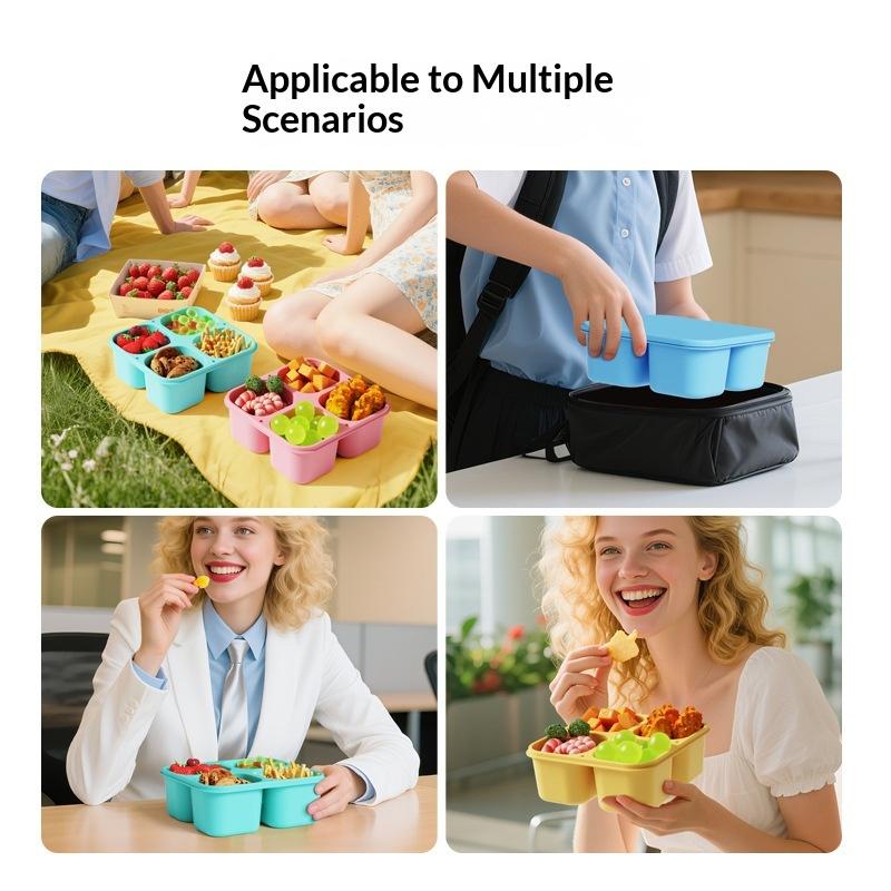 Silicone Snack Box: Food Grade - огляд і ціна Food Snacks For School