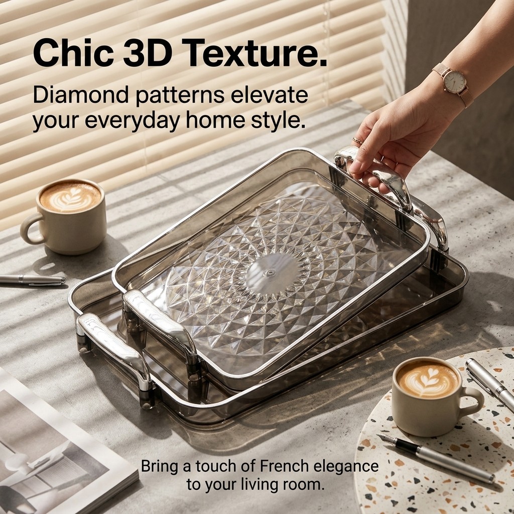 Clear Plastic Serving Tray wit - огляд і ціна Food Platter Snacks