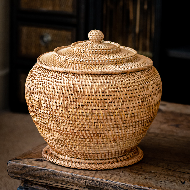 Handwoven Rattan Tea Storage B - огляд і ціна Food Snacks That Are Green