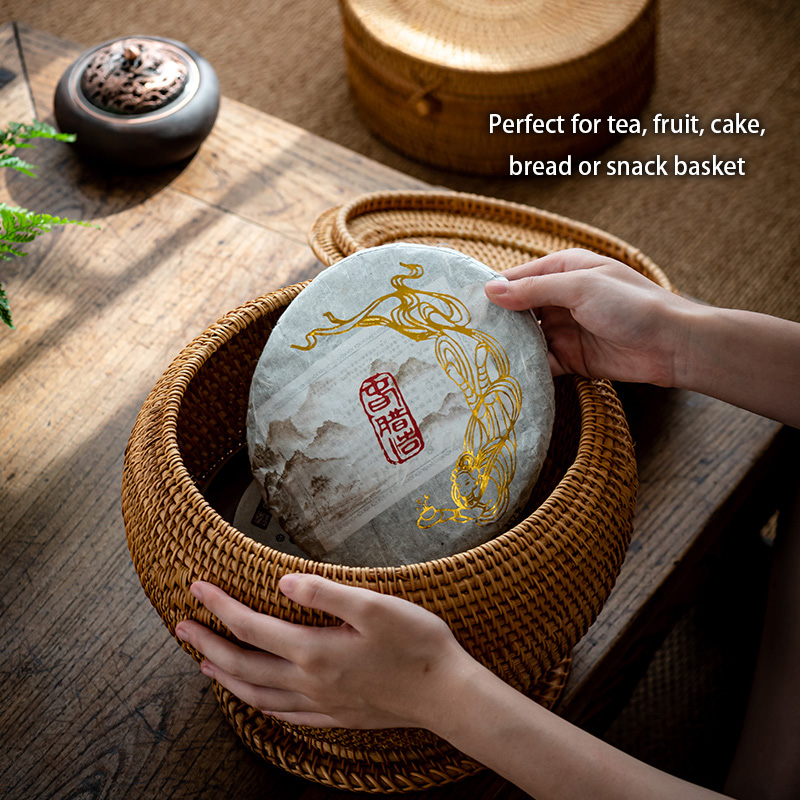 Handwoven Rattan Tea Storage B - огляд і ціна Food Snacks That Are Green
